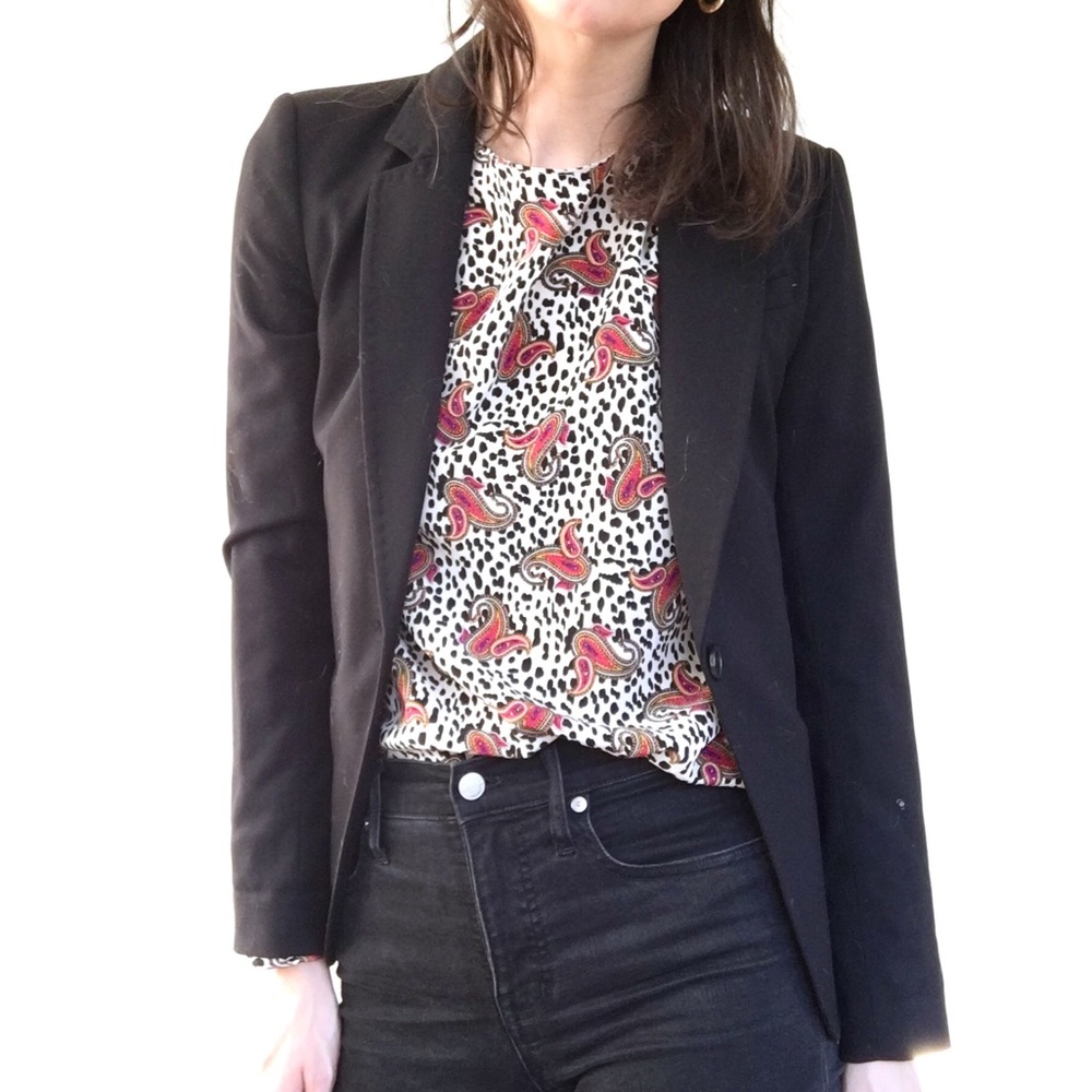 Vintage pattern silk blouse - Picture 5 of 8